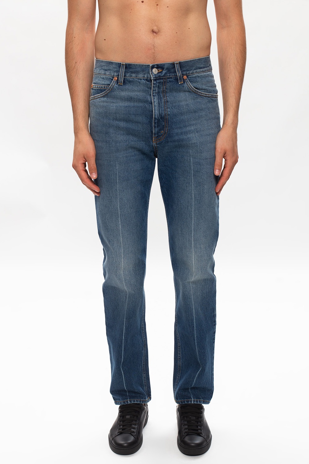 gucci SCARF Straight leg jeans